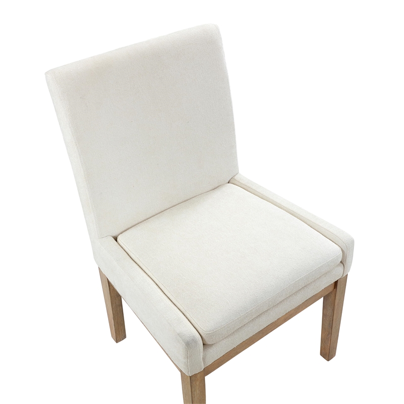 Pemberly Row Modern / Contemporary Upholstered Side Chair in White