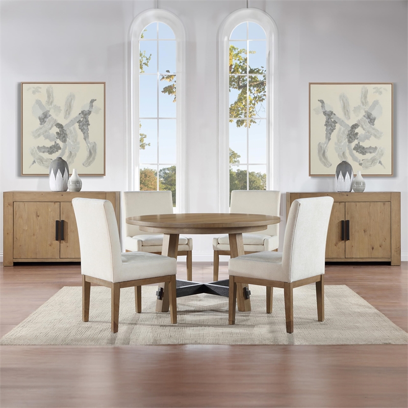 Pemberly Row Modern / Contemporary Upholstered Side Chair in White