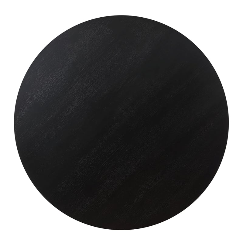 Pemberly Row Contemporary Black 5-piece Round Complete Dining Set