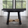 Pemberly Row Contemporary Black 7-piece Round Complete Dining Set