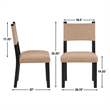 Pemberly Row Contemporary Black 7-piece Round Complete Dining Set