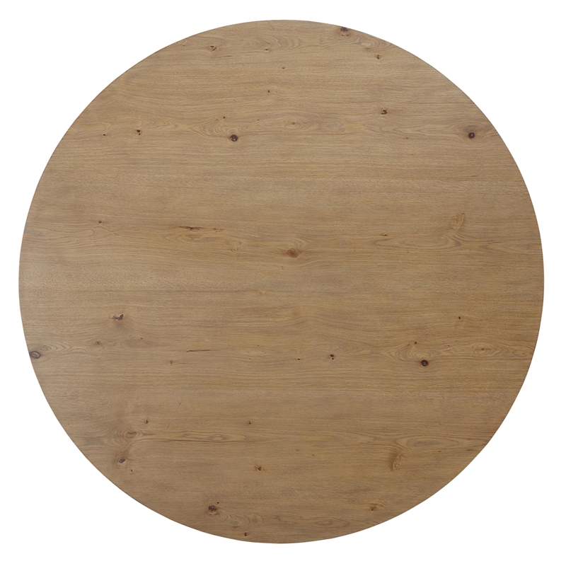 Pemberly Row Contemporary Brown 7-piece Round Complete Dining Set