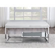 Pemberly Row Contemporary 3-pieces Coffee & End Table Set in White