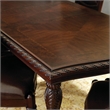 Pemberly Row Faux Leather Seating Contemporary 11 piece Dining Set in Brown