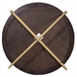 Pemberly Row Modern / Contemporary Round Cocktail Table in Brown
