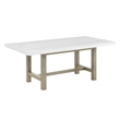 Pemberly Row Modern / Contemporary Rectangular Dining Table in White