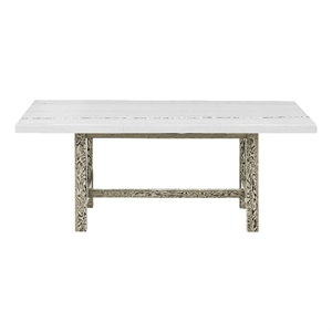 Pemberly Row Modern / Contemporary Rectangular Dining Table in White