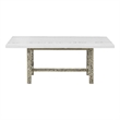 Pemberly Row Modern / Contemporary Rectangular Dining Table in White