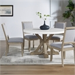 Pemberly Row Contemporary 5-piece Complete Dining Set in White