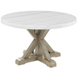 Pemberly Row Modern / Contemporary Round Dining Table in Brown