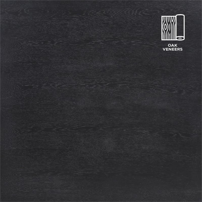 Pemberly Row Contemporary Cocktail Table with Casters in Black