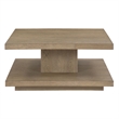 Pemberly Row Engineered Wood Contemporary Cocktail Table in Brown