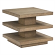 Pemberly Row Engineered Wood Contemporary End Table in Brown