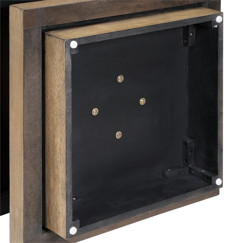 Pemberly Row Engineered Wood Contemporary End Table in Brown