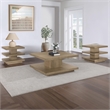 Pemberly Row Engineered Wood Contemporary End Table in Brown