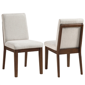 Pemberly Row Modern / Contemporary Upholstered Side Chair in Brown