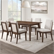 Pemberly Row Modern / Contemporary Upholstered Side Chair in Brown