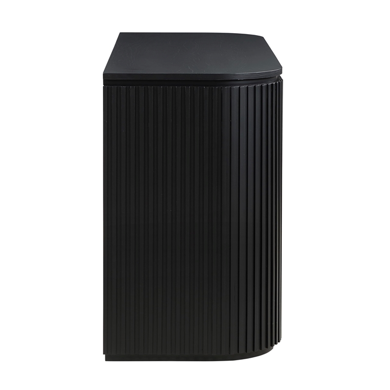 Pemberly Row Engineered Wood Modern / Contemporary Server in Black