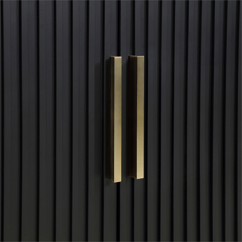 Pemberly Row Engineered Wood Modern / Contemporary Server in Black