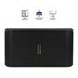 Pemberly Row Engineered Wood Modern / Contemporary Server in Black