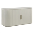 Pemberly Row Engineered Wood Contemporary Server in Ivory Finish