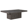 Pemberly Row Iron Modern / Contemporary Coffee Table in Gray