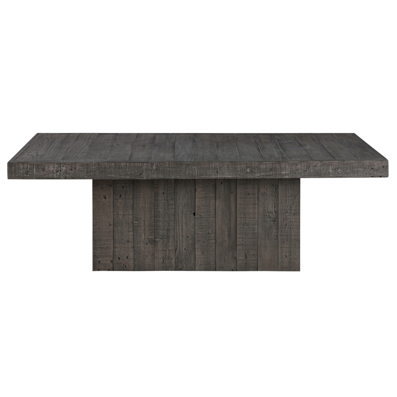Pemberly Row Iron Modern / Contemporary Coffee Table in Gray