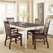 Pemberly Row Engineered Wood Contemporary 5-piece Dining Set in White