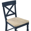 Pemberly Row Wooden Modern / Contemporary Blue Counter Chair