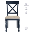 Pemberly Row Wood Modern / Contemporary Blue Finish Side Chair