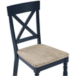 Pemberly Row Wood Modern / Contemporary Blue Finish Side Chair