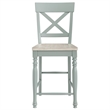 Pemberly Row Wooden Modern / Contemporary Green Counter Chair