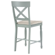 Pemberly Row Wooden Modern / Contemporary Green Counter Chair