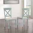 Pemberly Row Wood Modern / Contemporary Green Finish Side Chair