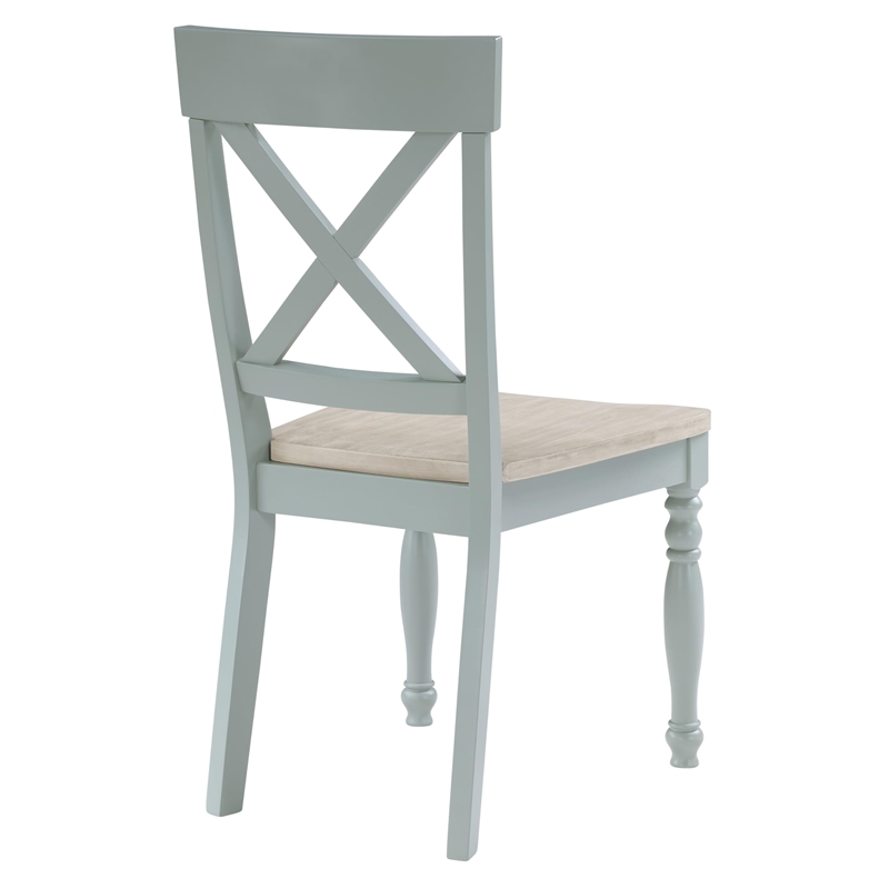 Pemberly Row Wood Modern / Contemporary Green Finish Side Chair