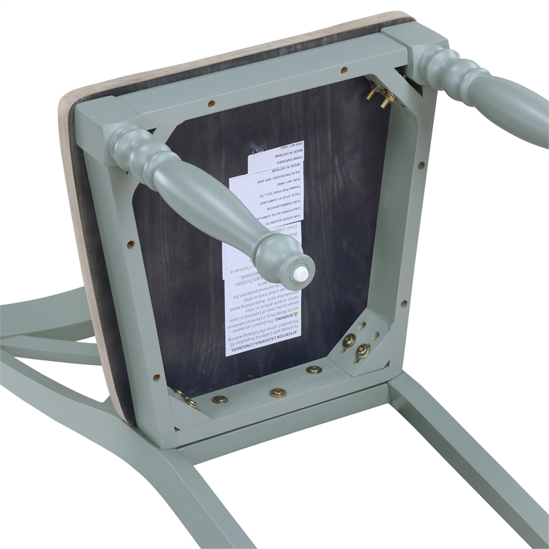 Pemberly Row Wood Modern / Contemporary Green Finish Side Chair