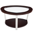 Pemberly Row Engineered Wood Contemporary 3-piece Coffee Table Set in Brown