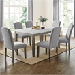 Pemberly Row Contemporary 5-piece Complete Dining Set in White