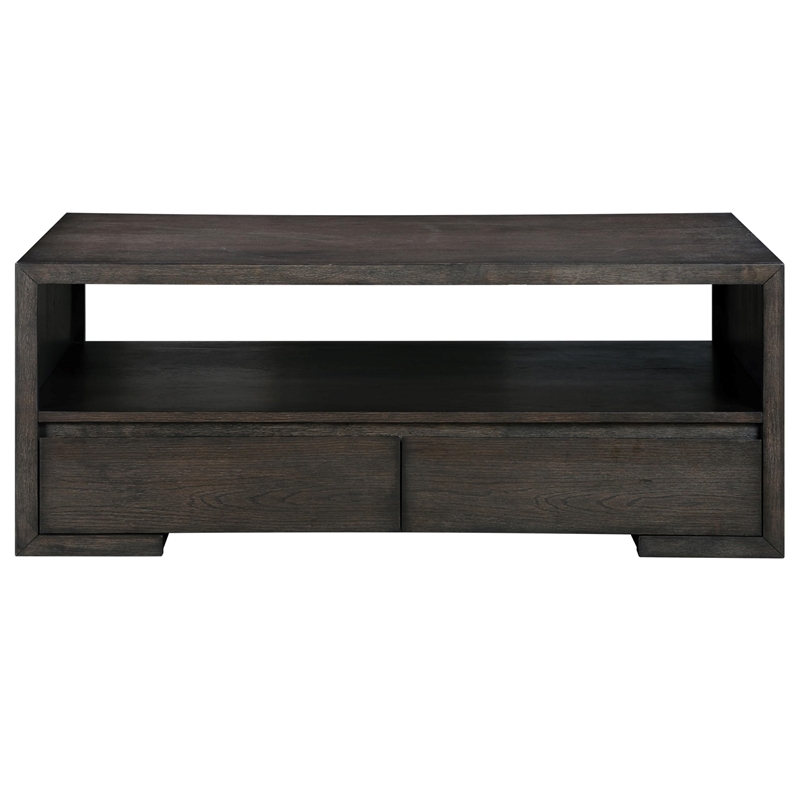 Pemberly Row Wood Modern / Contemporary Cocktail Table in Brown