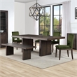 Pemberly Row Extendable Dining Table with 4 Green Side Chairs and Bench