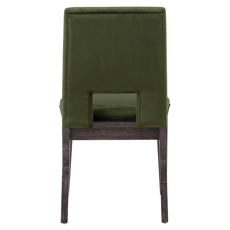 Pemberly Row Extendable Dining Table with 4 Emerald Side Chairs