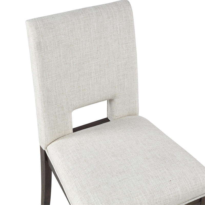 Pemberly Row Extendable Dining Table with 4 Eggshell Chairs and Bench