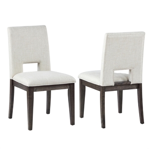 Pemberly Row Modern / Contemporary Upholstered Side Chair in White