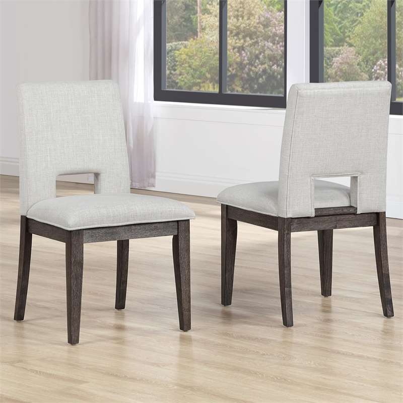 Pemberly Row Modern / Contemporary Upholstered Side Chair in White