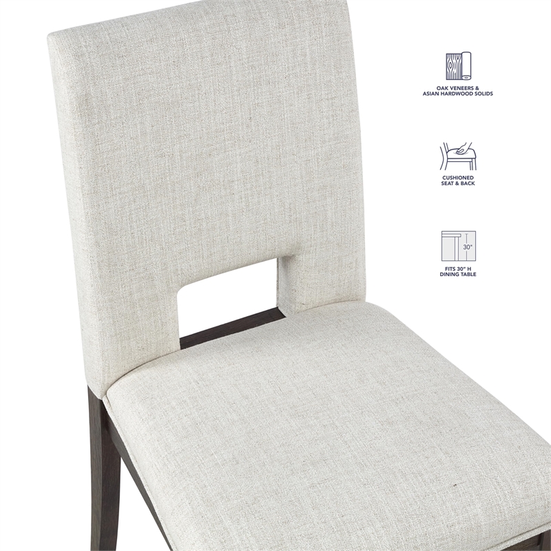 Pemberly Row Modern / Contemporary Upholstered Side Chair in White
