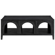 Pemberly Row Wood Modern / Contemporary Coffee Table in Black