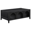 Pemberly Row Wood Modern / Contemporary Coffee Table in Black
