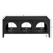 Pemberly Row Wood Modern / Contemporary Coffee Table in Black
