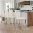 Pemberly Row Modern / Contemporary Counter Chair in Tan/Sand