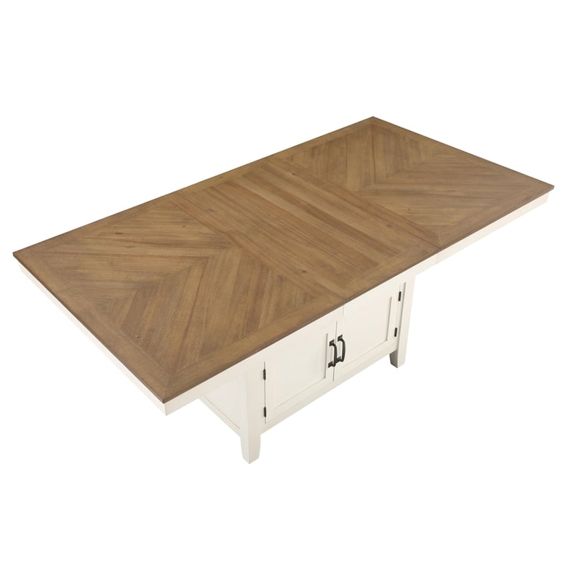 Pemberly Row Modern / Contemporary Dining 5-piece Set in Brown